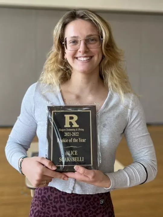 Alice Scarabelli winner of the Rookie of the Year Award