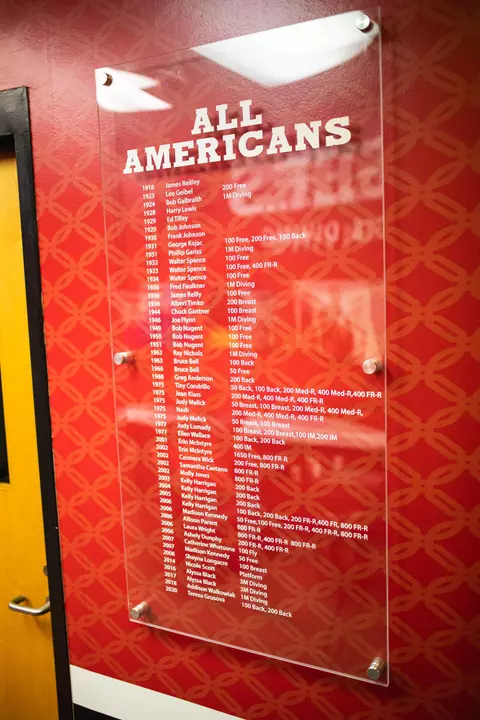 Swimming & Diving Office Space - All-Americans