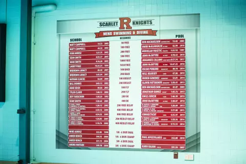 Swimming & Diving - Record Board - Men