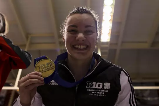 Francesca Stoppa Medals at Big Ten Championships