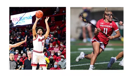 2022 Big Ten Medal of Honor Recipients - Geo Baker of Men's Basketball and TT Naslonski of Women's Lacrosse