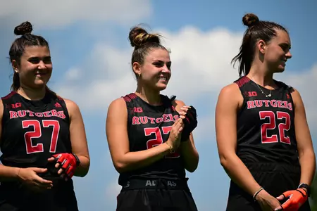Rutgers Field Hockey Starting Lineup - Jure, Pettisani, Bannatyne