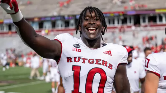 The Rutgers Scarlet Knights football team take on the Boston College Eagles at Alumni Stadium in Chestnut Hill, MA on Saturday September 3, 2022.(Ben Solomon/Rutgers Athletics)