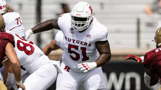 The Rutgers Scarlet Knights football team take on the Boston College Eagles at Alumni Stadium in Chestnut Hill, MA on Saturday September 3, 2022.(Ben Solomon/Rutgers Athletics)