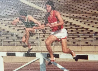 Former distance runner John McNulty competes in steeplechase
