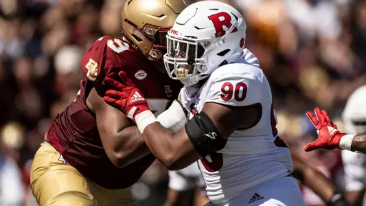 The Rutgers Scarlet Knights football team take on the Boston College Eagles at Alumni Stadium in Chestnut Hill, MA on Saturday September 3, 2022.(Ben Solomon/Rutgers Athletics)