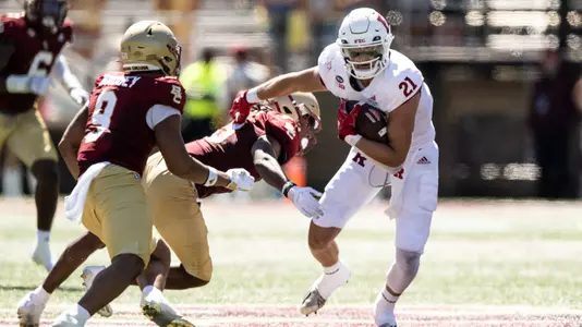 The Rutgers Scarlet Knights football team take on the Boston College Eagles at Alumni Stadium in Chestnut Hill, MA on Saturday September 3, 2022.(Ben Solomon/Rutgers Athletics)