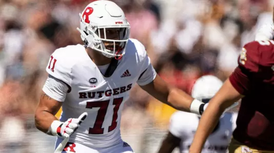 The Rutgers Scarlet Knights football team take on the Boston College Eagles at Alumni Stadium in Chestnut Hill, MA on Saturday September 3, 2022.(Ben Solomon/Rutgers Athletics)