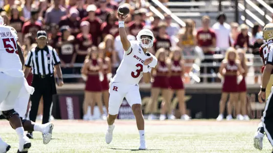 The Rutgers Scarlet Knights football team take on the Boston College Eagles at Alumni Stadium in Chestnut Hill, MA on Saturday September 3, 2022.(Ben Solomon/Rutgers Athletics)