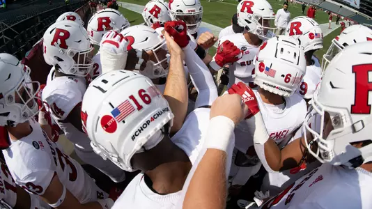 Rutgers Football huddle