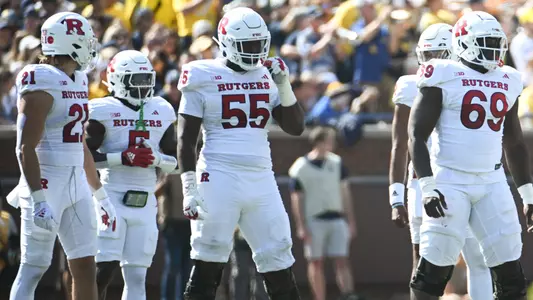 Sep 23, 2023; Ann Arbor, Michigan, USA; During the game between Rutgers Scarlet Knights and Michigan Wolverines at Michigan Stadium. Credit: Tim Fuller-Rutgers