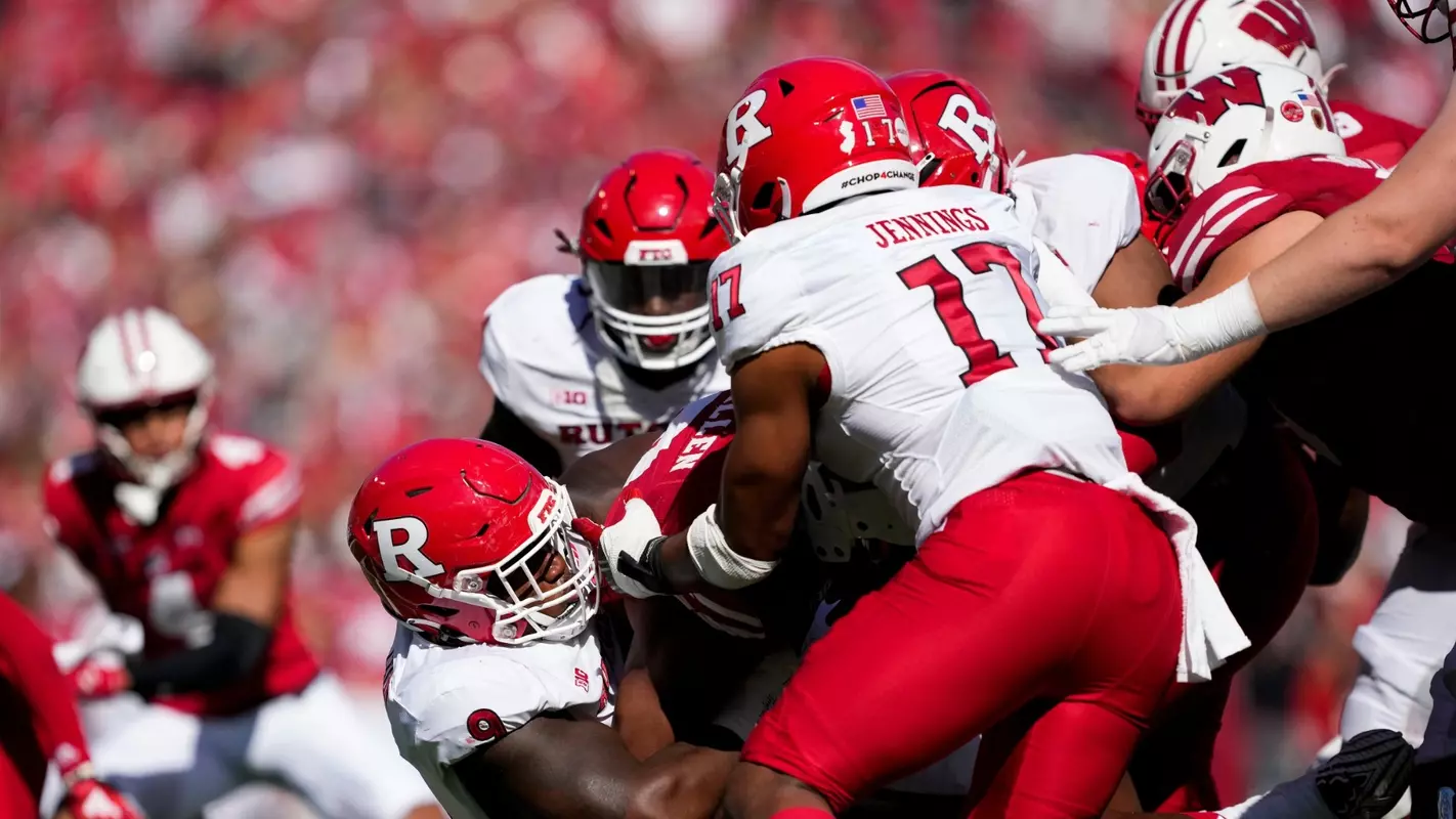 MADISON, WISCONSIN - OCTOBER 7: Rutgers vs Wisconsin at Camp Randall Stadium on October 7, 2023 in Madison, Wisconsin. (Photo by Patrick McDermott)