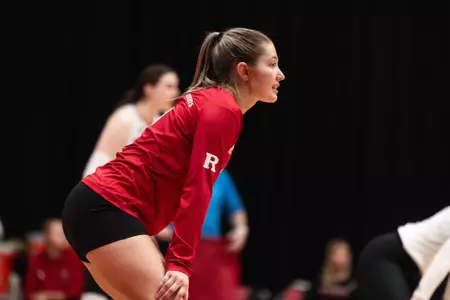 Madyson Chitty on the court against Michigan State at the College Ave Gym