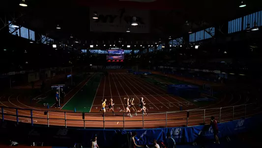 Rutgers track and field at the Armory during the 2021 indoor season