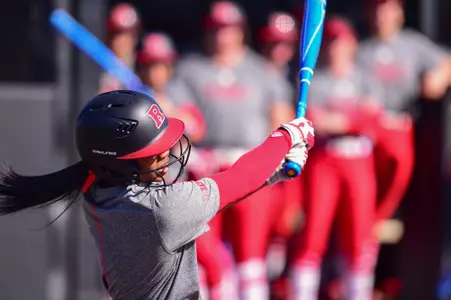 Ryann Orange at the plate during fall ball in 2022