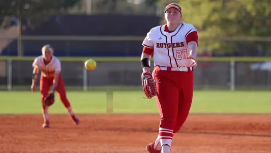 Georgia Ingle pitches against North Florida during The Spring Games in Leesburg, Florida in 2022