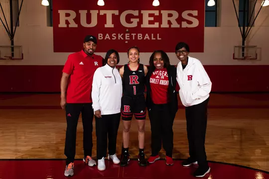 Mya Petticord and coaching staff