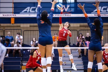 Lexi Visintine on the attack against Virginia at the Cavalier Open