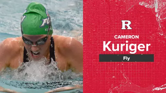 Cameron Krugier Rutgers Swimming & Diving 2024-25 Newcomer Graphic