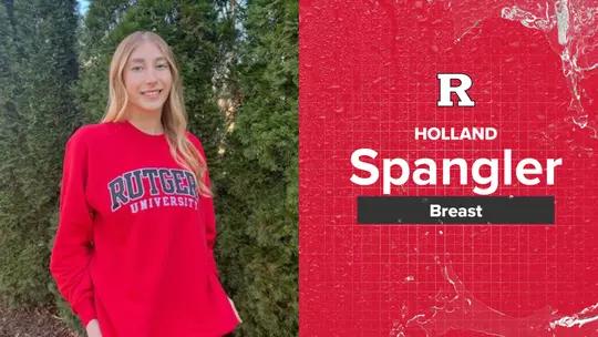 Holland Spangler Rutgers Swimming & Diving 2024-25 Newcomer Graphic