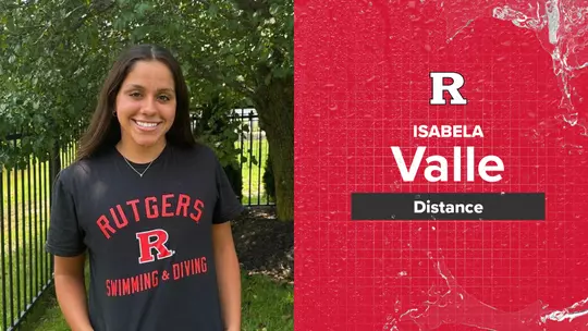 Isabela Valle Rutgers Swimming & Diving 2024-25 Newcomer Graphic