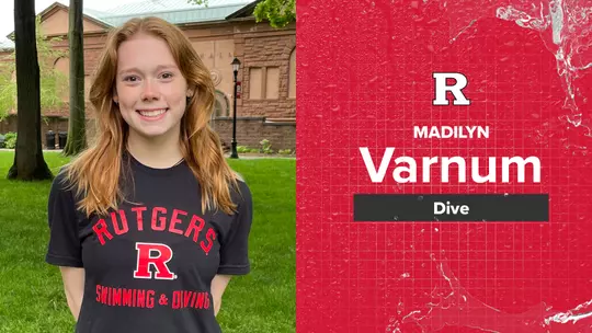 Madilyn Varnum Rutgers Swimming & Diving 2024-25 Newcomer Graphic