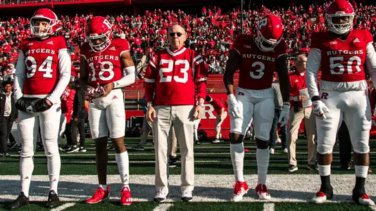 Pierce Frauenheim at coin toss