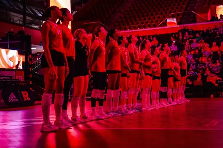 Rutgers volleyball starting lineup at Jersey Mike's Arena versus Michigan State