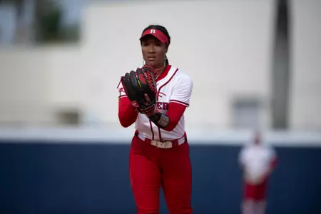 Morgan Smith inside the circle against No. 10 Duke at the Panther Invitational in Miami, Florida in late February