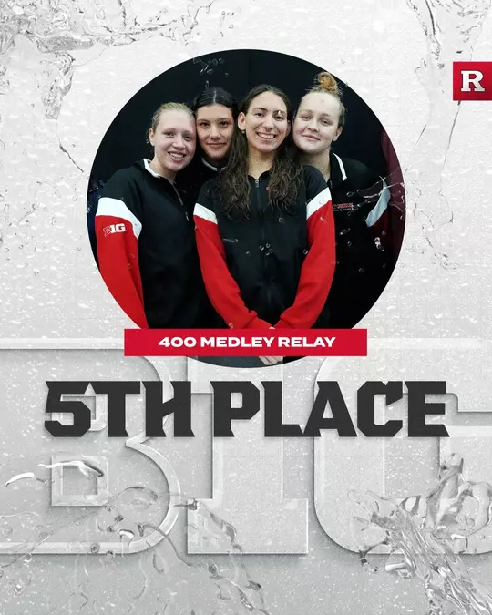 400 Medley Relay Team Podium Finish Graphic