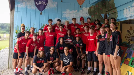 WBB and MSOC at Grow-a-Row