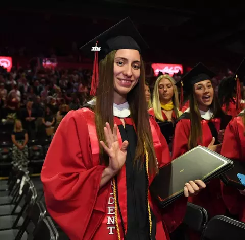 Tina Celik Swimming & Diving graduation