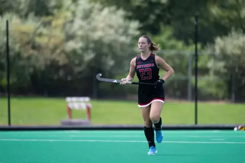 NEW BRUNSWICK, NJ - August 18,2024: Rutgers Field Hockey v Villanova. (photo by Kostas Lymperopoulos)