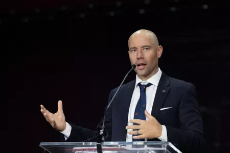 Rutgers Rowing 50th Anniversary Reception and Dinner, Jersey Mike's Arena, Piscataway, NJ. 09/21/2024 Photo by Steve Hockstein/HarvardStudio.com
