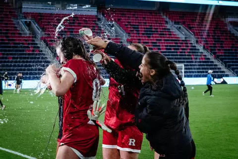 November 7, 2024; St. Louis, Missouri, USA; Images from Big Ten Women’s Soccer Semi-Finals Match One between USC and Rutgers on November 7, 2024 at City Park in St. Louis, MO. Mandatory Credit: Jeff Curry-Big Ten