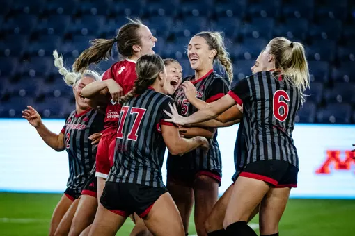 November 7, 2024; St. Louis, Missouri, USA; Images from Big Ten Women’s Soccer Semi-Finals Match One between USC and Rutgers on November 7, 2024 at City Park in St. Louis, MO. Mandatory Credit: Jeff Curry-Big Ten