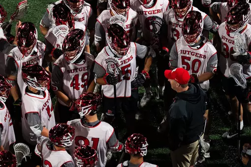 Mens Lacrosse Team Huddle