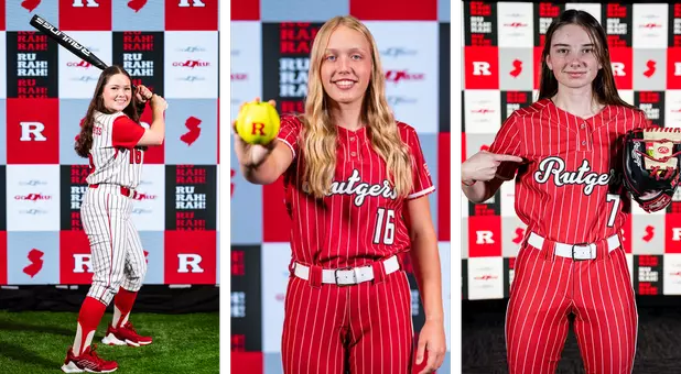 2026 Rutgers Softball Signees Katie Bayly, Natalie Hester and Emma Frisky