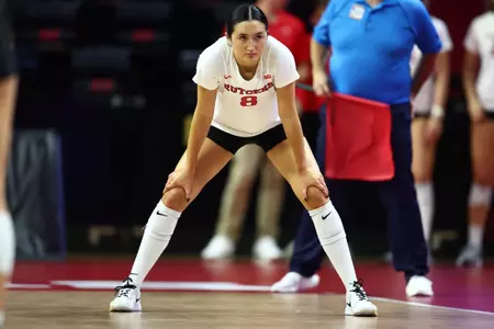 Lexi Visintine on the court at Jersey Mike's Arena