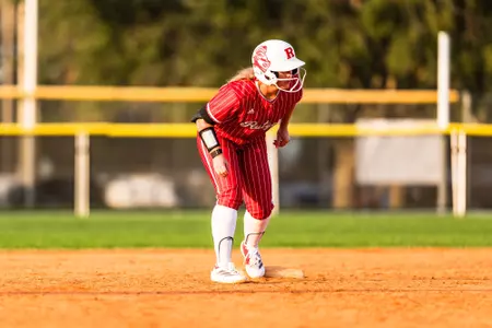 Bailey Briggs on second base against Liberty at The Spring Games