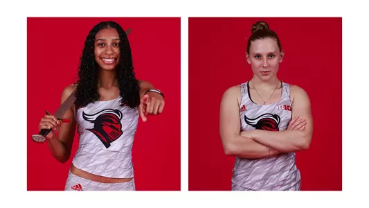 Jenovia Logan and Alianna Eucker at the USF Invitational