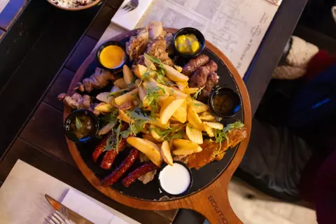 Meal in Belgrade, Serbia
