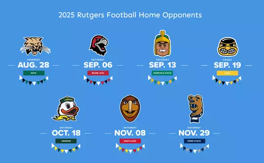 2025 Football Home Opponents Cartoon