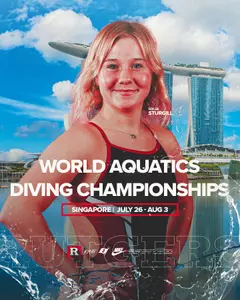 Bailee Sturgill on 3M at the 2025 Big Ten Swimming & Diving Championships hosted by Ohio State