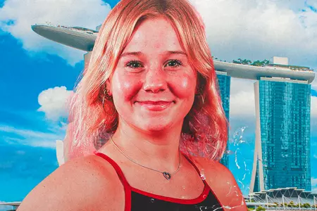 Bailee Sturgill World Aquatic Championships - front page