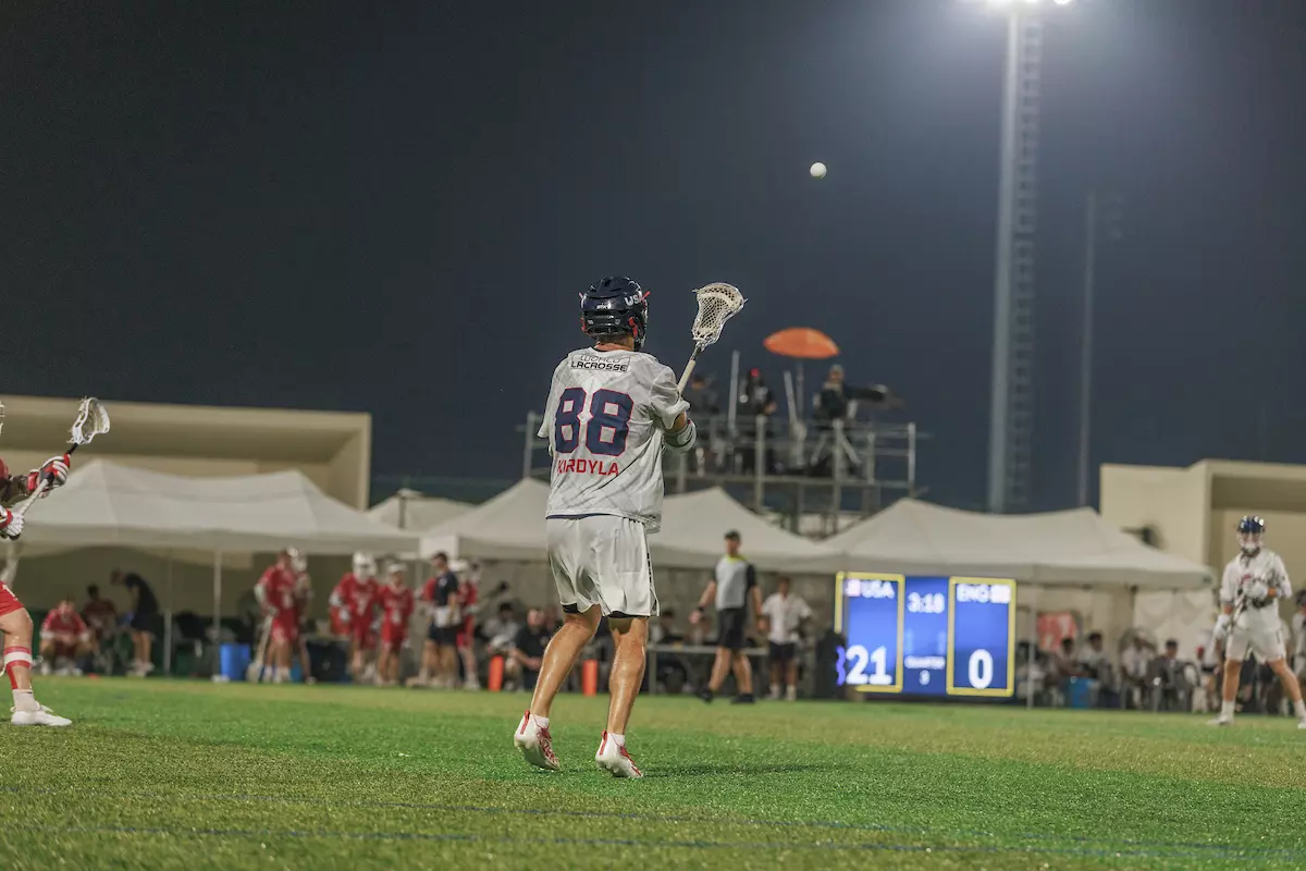Rutgers men's lacrosse student-athlete Colin Kurdyla Competes With Team USA at the U20 World Championships in Korea. Kurdyla was named a Team Captain of Team USA, named to the All-World Team, and earned a Silver Medal.