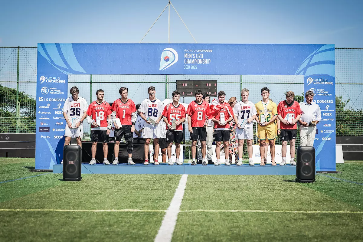 Rutgers men's lacrosse student-athlete Colin Kurdyla Competes With Team USA at the U20 World Championships in Korea. Kurdyla was named a Team Captain of Team USA, named to the All-World Team, and earned a Silver Medal.