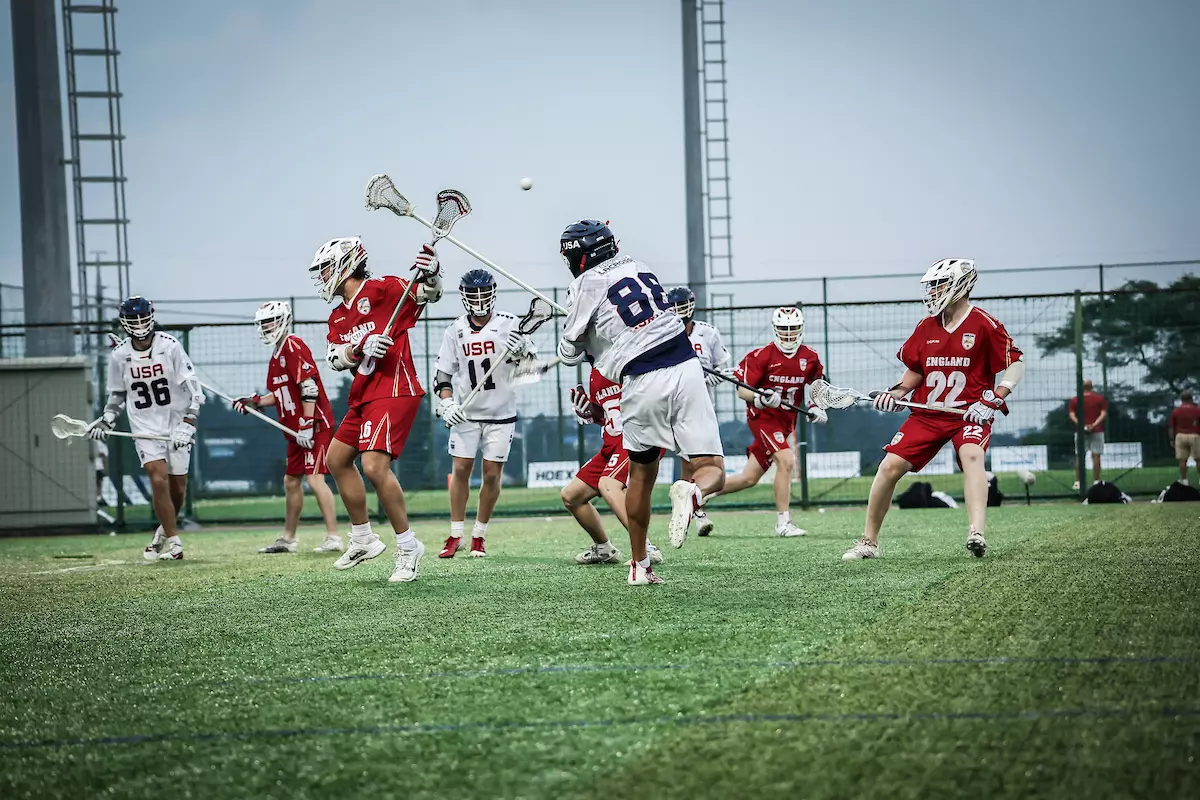 Rutgers men's lacrosse student-athlete Colin Kurdyla Competes With Team USA at the U20 World Championships in Korea. Kurdyla was named a Team Captain of Team USA, named to the All-World Team, and earned a Silver Medal.