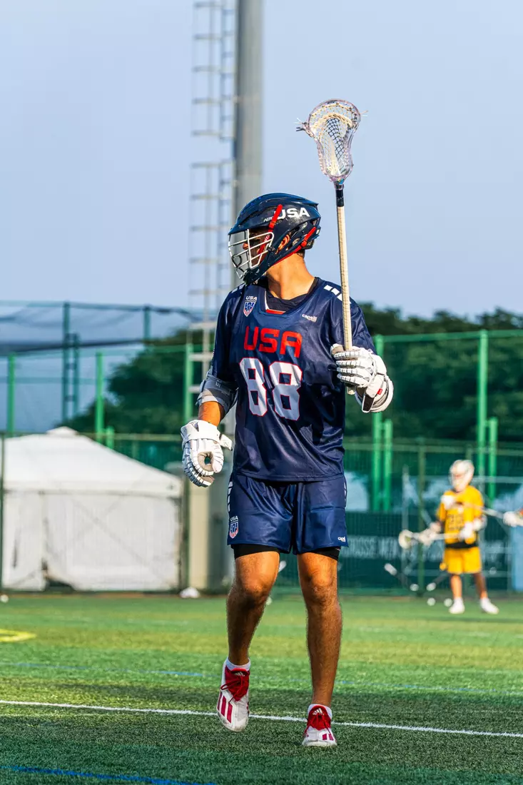 Rutgers men's lacrosse student-athlete Colin Kurdyla Competes With Team USA at the U20 World Championships in Korea. Kurdyla was named a Team Captain of Team USA, named to the All-World Team, and earned a Silver Medal.