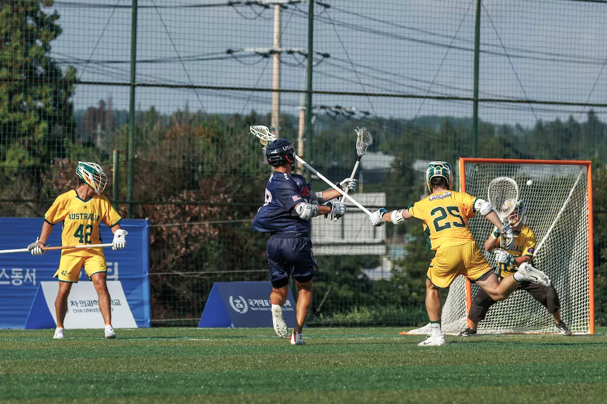 Rutgers men's lacrosse student-athlete Colin Kurdyla Competes With Team USA at the U20 World Championships in Korea. Kurdyla was named a Team Captain of Team USA, named to the All-World Team, and earned a Silver Medal.